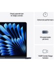 Apple MacBook Air M4 16GB 256GB SSD macOS 15" Taşınabilir Bilgisayar Gece Yarısı MW1L3TU/A