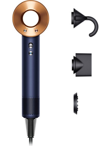 Dyson Supersonic™ Saç Kurutma Makinesi Düz+Dalgalı (Prusya Mavisi/Bakır)